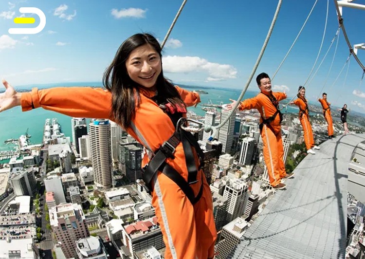 Auckland Skywalk & Skyjump Look N Leap奥克兰天空塔漫步+蹦极组合